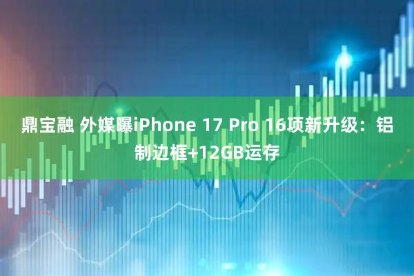 鼎宝融 外媒曝iPhone 17 Pro 16项新升级：铝制边框+12GB运存