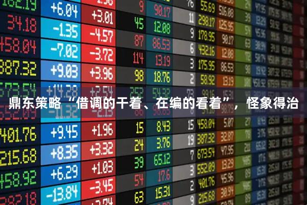 鼎东策略 “借调的干着、在编的看着”，怪象得治