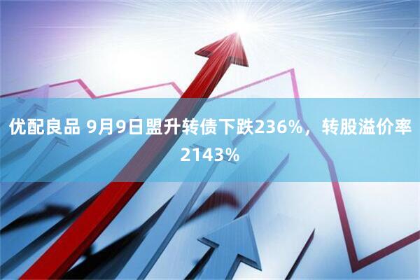 优配良品 9月9日盟升转债下跌236%，转股溢价率2143%